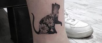 48 kedi dövmesi çiçek dövmesi minimal dövme modelleri - Dövme Modelleri