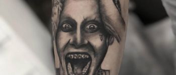 81 gölgeli joker portre dövmesi - Dövme Modelleri