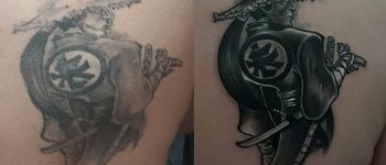 97 dövme düzeltme samuray dövmesi kapatma dövme cover up (1) - Dövme Modelleri